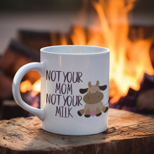 Caneca De Café Não Sua Mãe Não Seu Leite Vegan