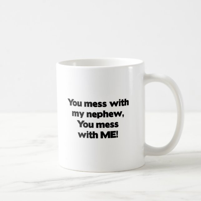 Caneca De Café Não suje com meu sobrinho (Direita)