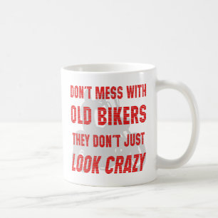 Caneca De Café Não suje com motociclistas que idosos apenas não