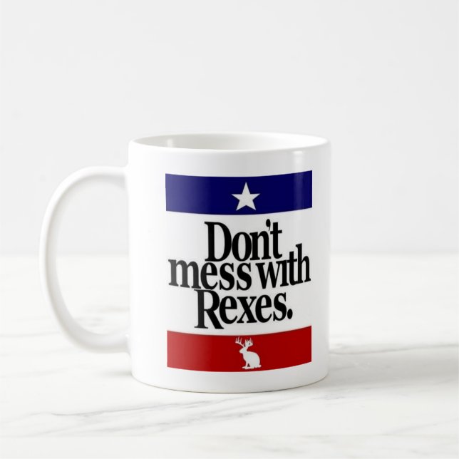 Caneca De Café Não suje com Rexes (Esquerda)