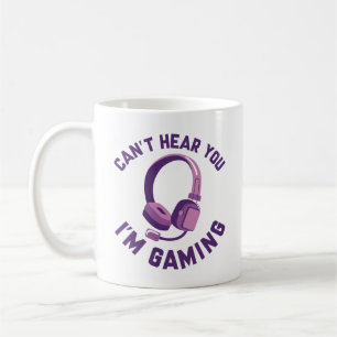 Caneca De Café Não te consigo ouvir que estou a jogar
