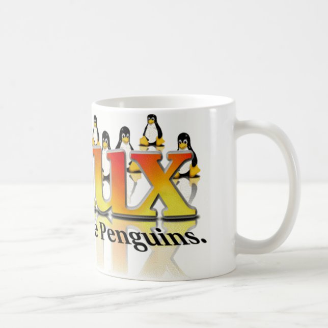 Caneca De Café Não tema os pinguins (Direita)