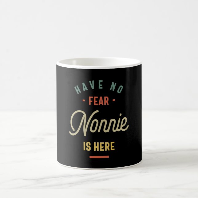 Caneca De Café Não Tenha Medo Que Nonnie Está Aqui Vovó Presente (Centro)