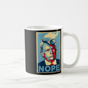 Caneca De Café Não, Teto Anti-Trump _ Cabelo de Trump