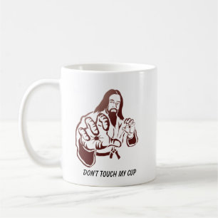 Caneca De Café "Não Toquem na Minha Xícara" Eu Amo Lutadores de