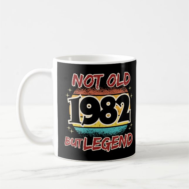 Caneca De Café Não Velho, Mas Legenda 1982 (Esquerda)