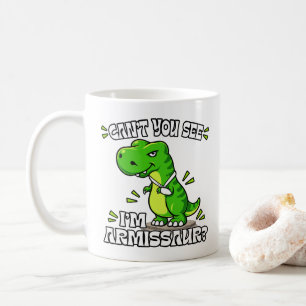 Caneca De Café Não Vês que Sou Armissauro - Recuperação de Braço
