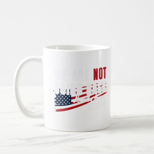 Caneca De Café Não Voltaremos" Kamala Harris 2024 (Esquerda)
