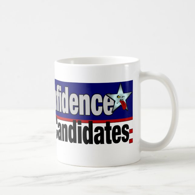 Caneca De Café Não vote nenhuma confiança (Direita)