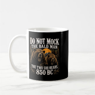 Caneca De Café Não Zombe do Homem Careca Duas Ursas 850 Ac Fofos