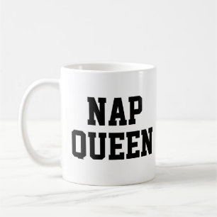 Caneca De Café Nap Queen Mug   Slogan Slogan Slogan Engraçado e 
