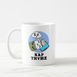 Caneca De Café Nap Thyme Engraçado Dormindo Herb Pun