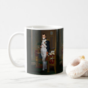 Caneca De Café Napoleão Bonaparte soprando uma pastilha branca