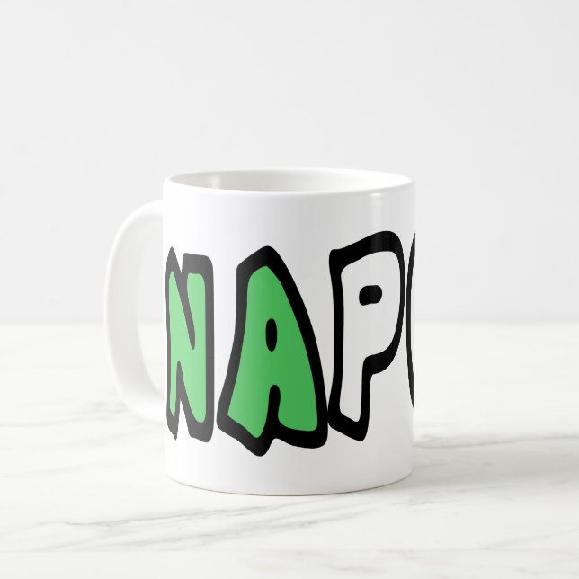 Caneca De Café Nápoles (Frente Esquerda)