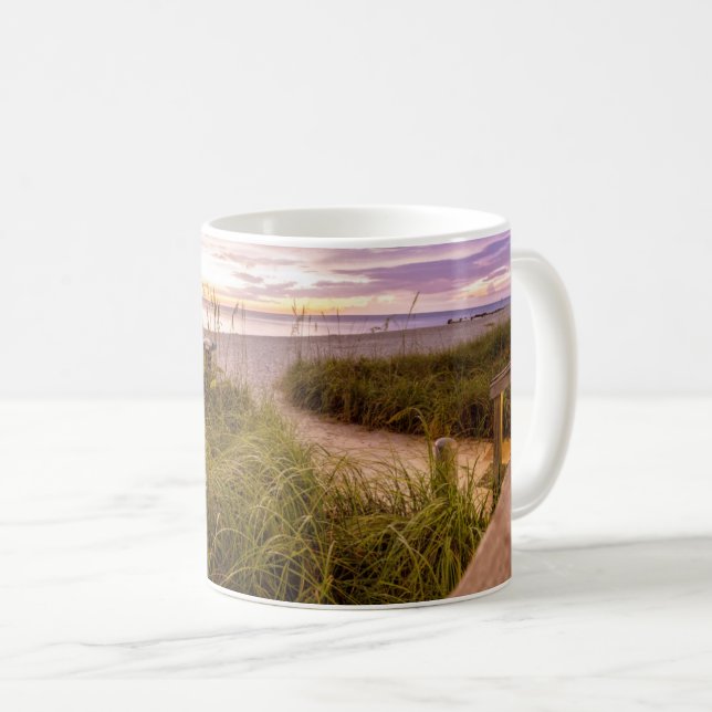 Caneca De Café Nápoles Beach Florida (Frente Esquerda)