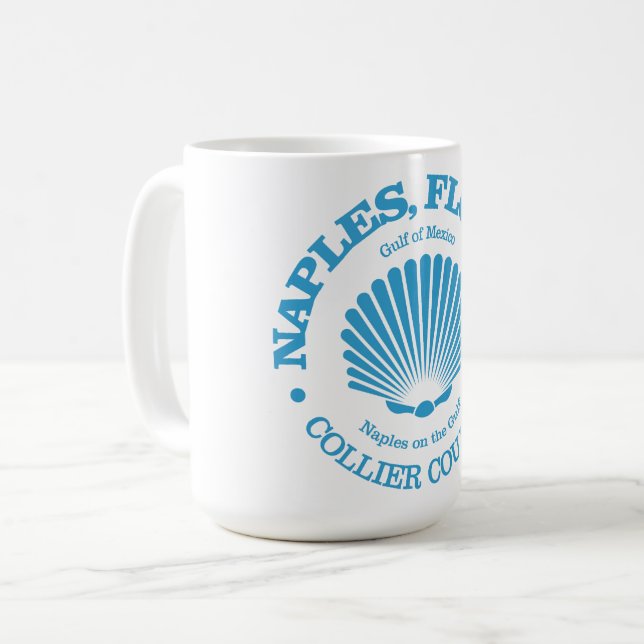 Caneca De Café Nápoles Fl (casca de mar) (Frente Esquerda)