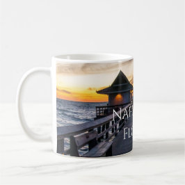 Caneca De Café Nápoles Pier Florida Beach Ocean Novelty