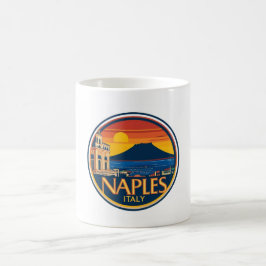 Caneca De Café Nápoles Skyline 1