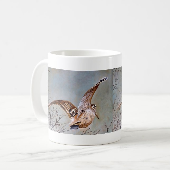Caneca De Café Narceja em voo (Frente Esquerda)