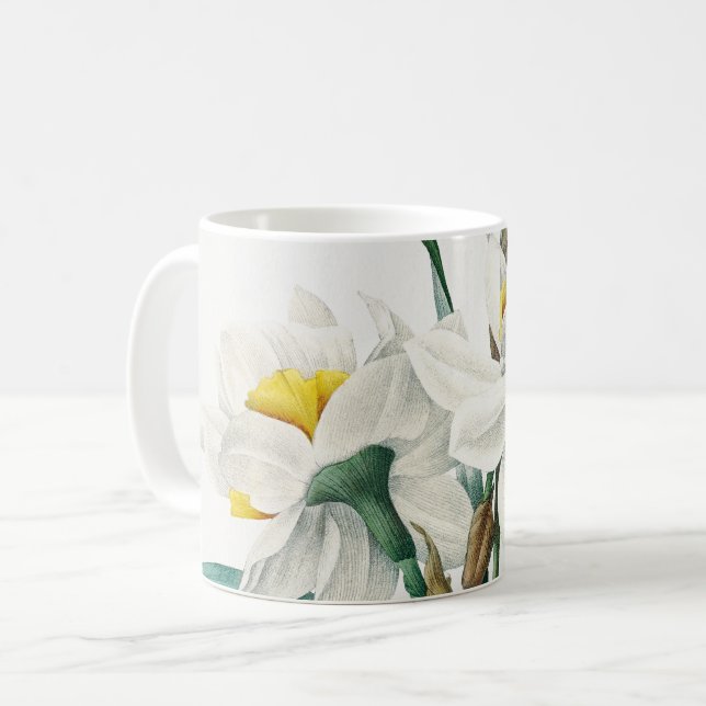 Caneca De Café Narciso Duplo, Pierre-Joseph Redouté, 1827 (Frente Esquerda)