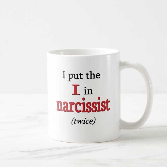 Caneca De Café Narcissist (Direita)