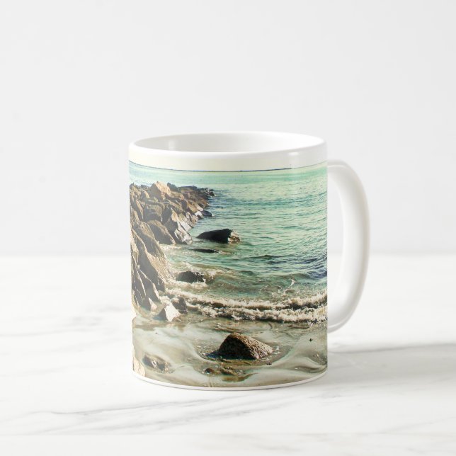 Caneca De Café Narragansett Rhode Island Beach  (Frente Esquerda)
