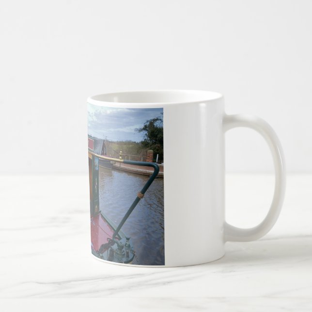 Caneca De Café Narrowboat ilustre (Direita)