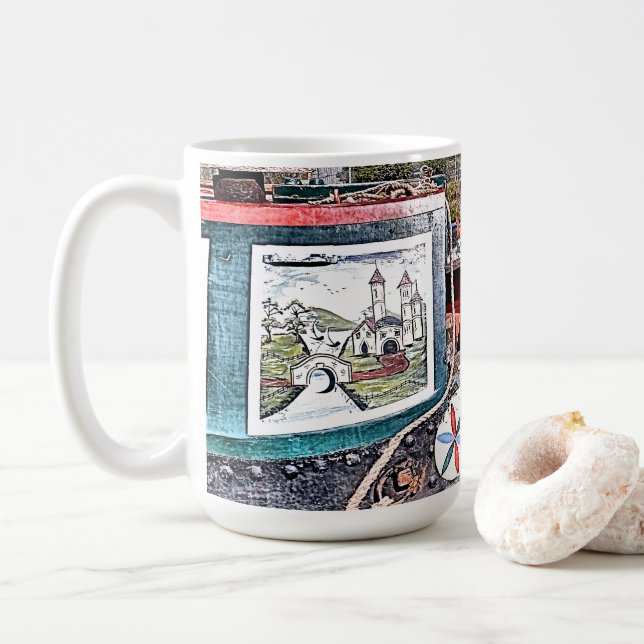 CANECA DE CAFÉ NARROWBOATS CANAIS (Com Donut)
