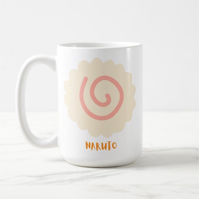 Caneca De Café Naruto Classic Round Sticker (Esquerda)