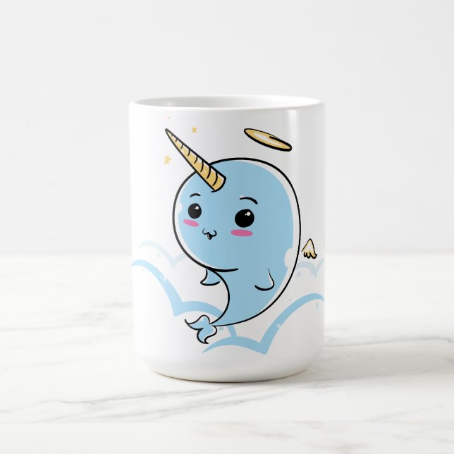 Caneca De Café Narwhal Angel Cutie (Centro)