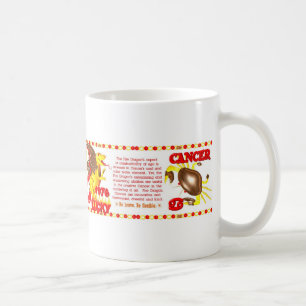 Caneca De Café Nascer 1976 2036 do cancer do dragão do fogo do