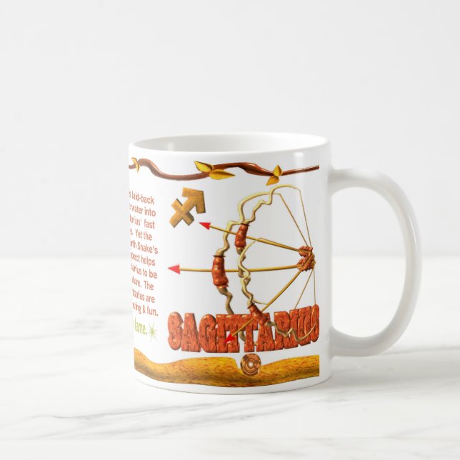 Caneca De Café Nascer 1989 do Sagitário do cobra da terra do (Direita)