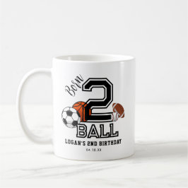 Caneca De Café Nascer 2 Ball Sports Theme Boy Party