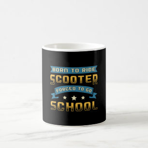 Caneca De Café Nascer A Andar Vintage Do Driver De Patinete Eletr