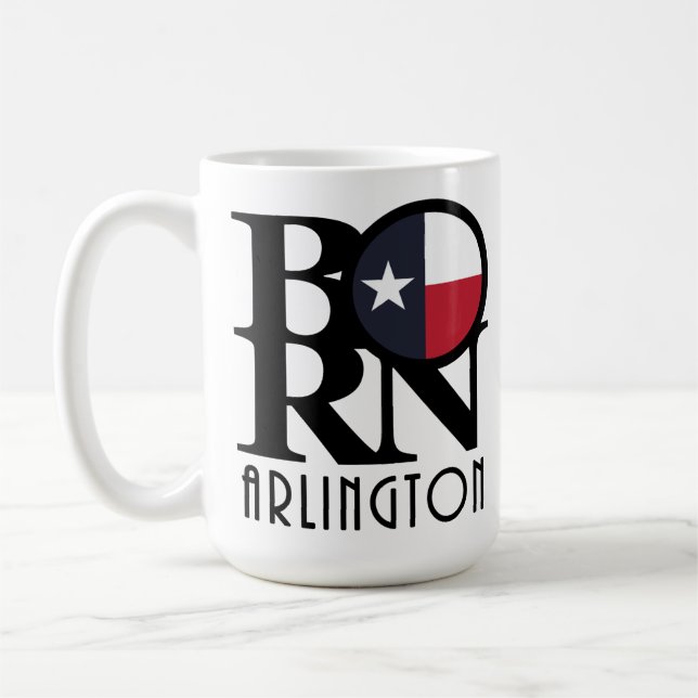 Caneca De Café NASCER Arlington Texas 15oz (Esquerda)
