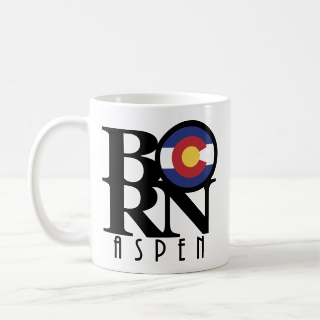 Caneca De Café NASCER Aspen Colorado 11oz (Esquerda)