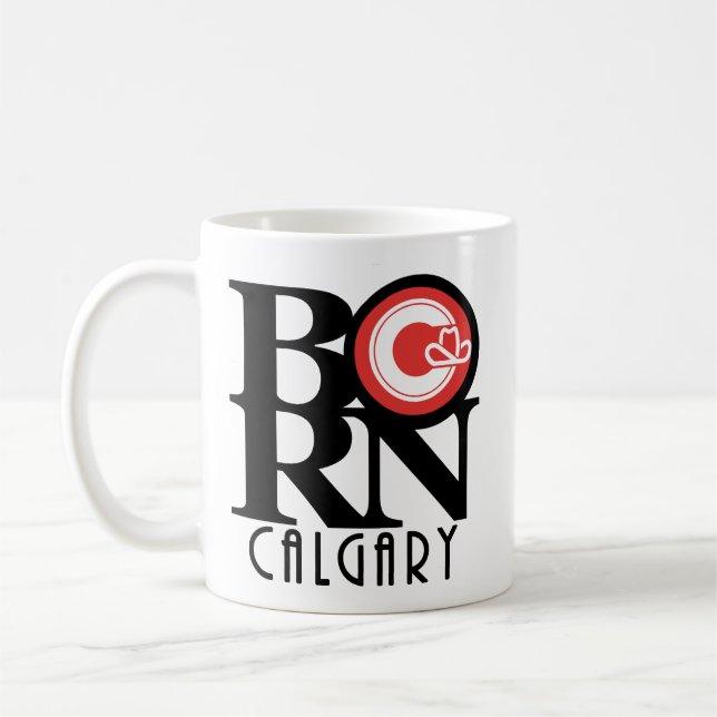 Caneca De Café NASCER Calgary 11oz (bandeira da cidade) (Esquerda)