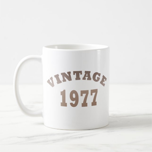 Caneca De Café Nascer de aniversário de 1977 (Esquerda)