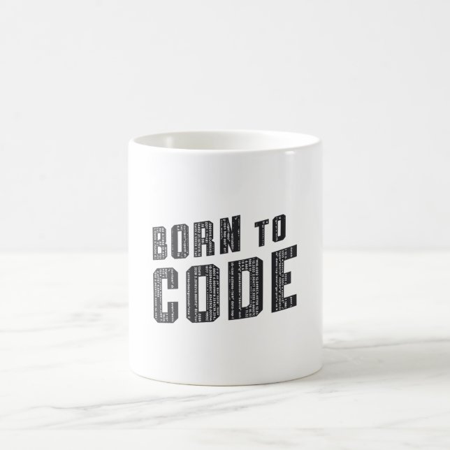 Caneca De Café Nascer de Codificador Médico para Programador ICD  (Centro)