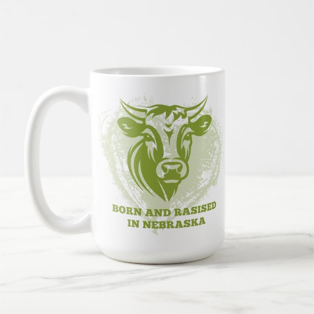 Caneca De Café Nascer de gado criado em Nebraska (Esquerda)