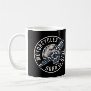 Caneca De Café Nascer de motocicletas para caveira e Sparkplug