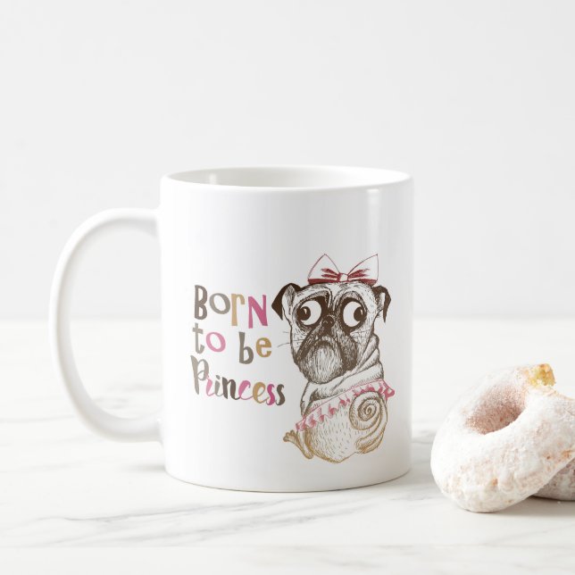 Caneca De Café Nascer De Princesa Mug (Com Donut)