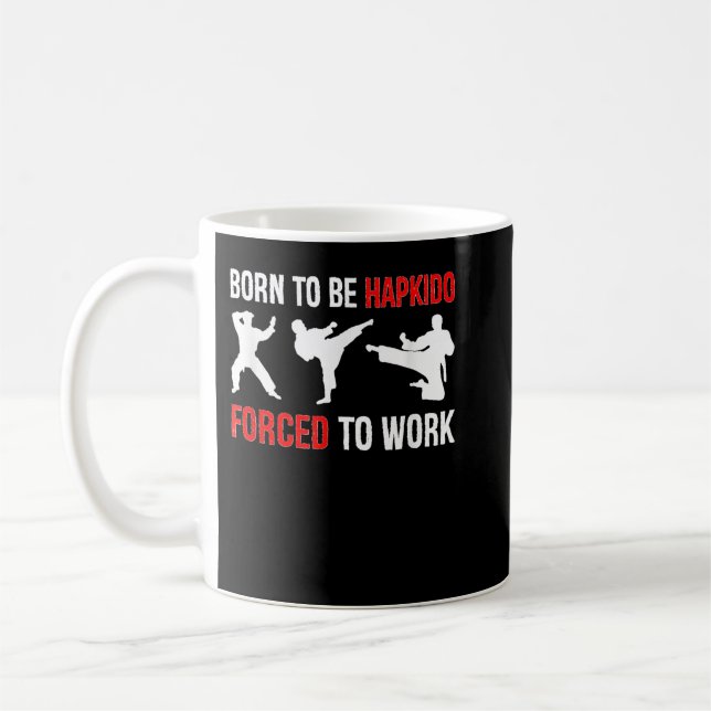 Caneca De Café Nascer De Ser Forçado A Trabalhar Artes Marciais (Esquerda)