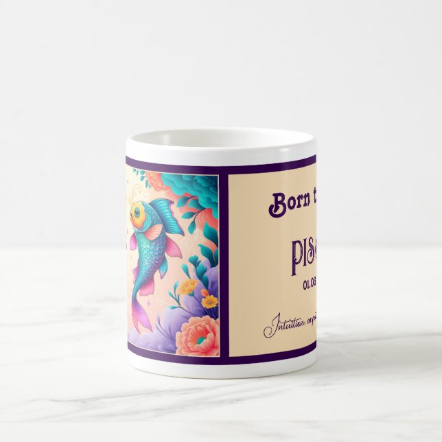 Caneca De Café Nascer de ser um Peixes (Centro)