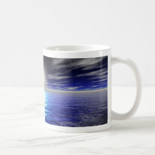 Caneca De Café Nascer do sol azul