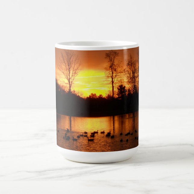 Caneca De Café nascer do sol da queda (Centro)