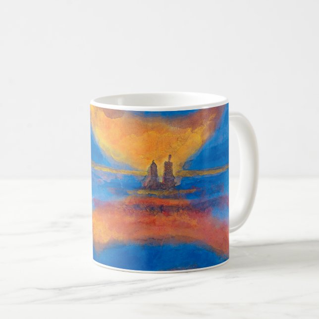 Caneca De Café Nascer do Sol no Mar | Emil Nolde | (Frente Esquerda)