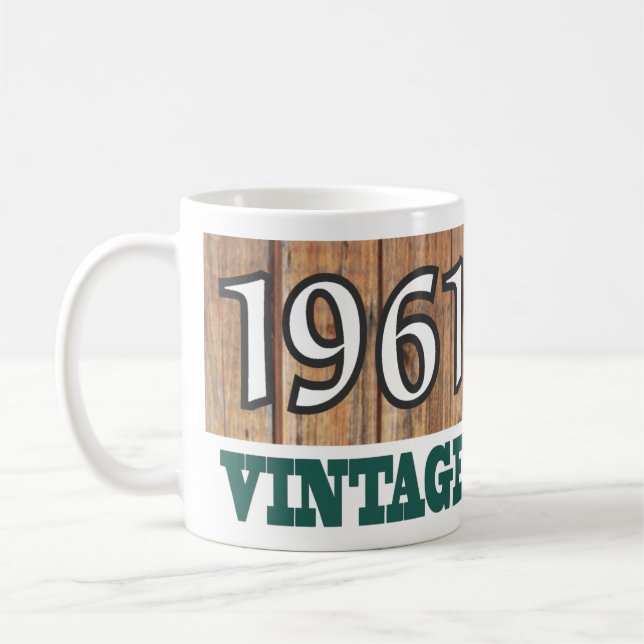 Caneca De Café Nascer em 1961 - Celebração de Aniversário (Esquerda)