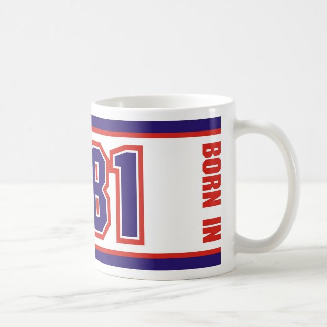 Caneca De Café Nascer em 1981 (Direita)