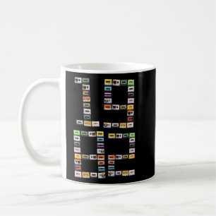Caneca De Café Nascer em 1982 Cassette Tapes Mixtapes dos anos 80